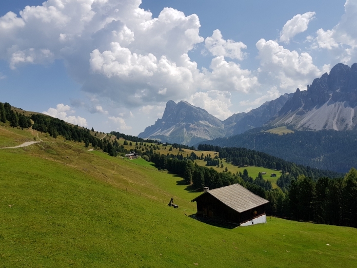 Berghütte in den Dolomiten