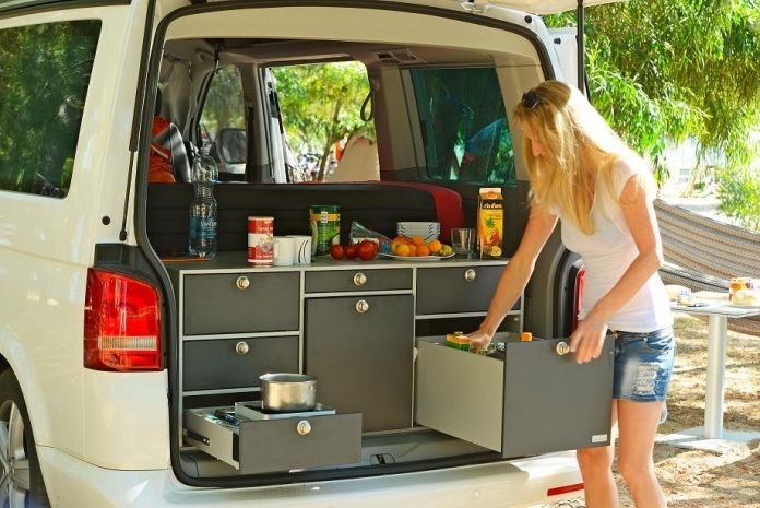 VanEssa Campingbox im Einsatz