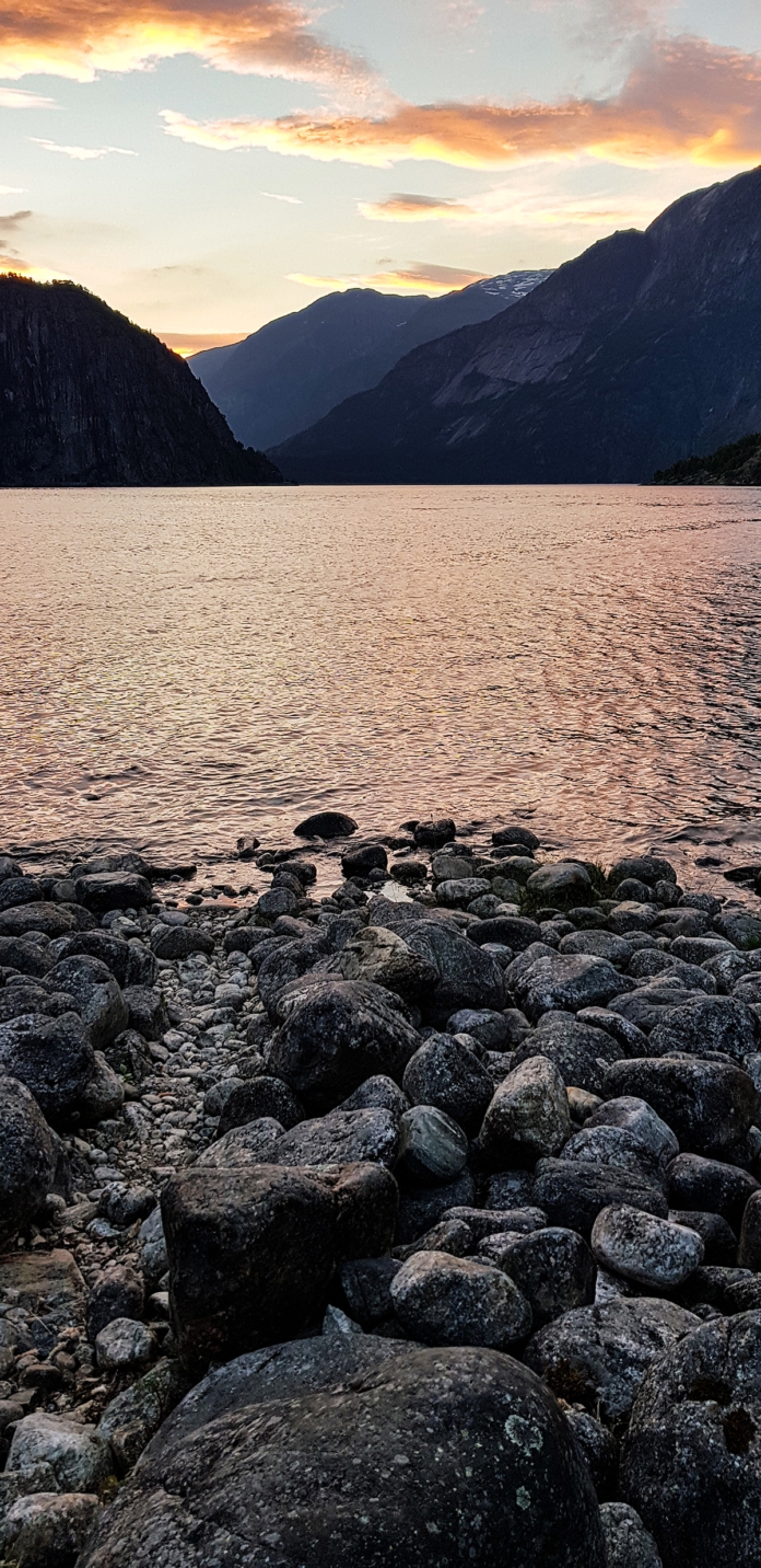 Sonnenuntergang am Eidfjord