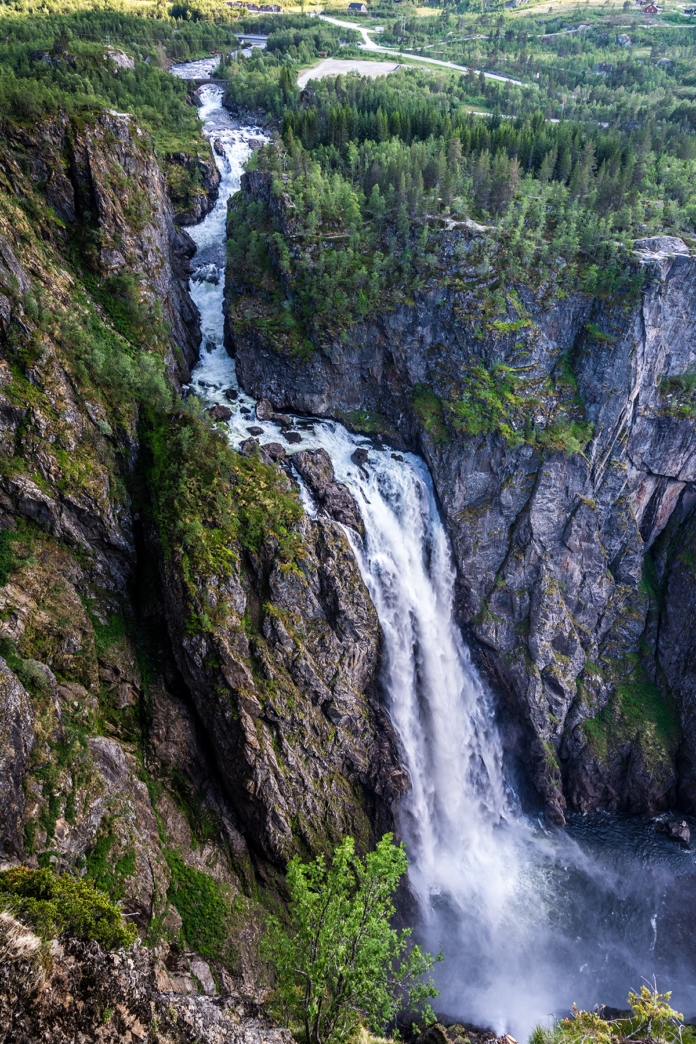 Der Vøringsfossen von oben