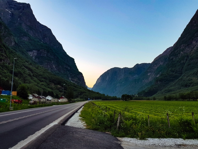 Camping in Gudvangen - Der Blick nach rechts