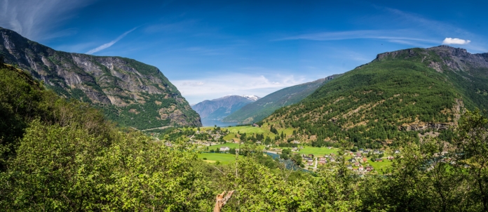 Aussicht auf den Aurlandsfjord