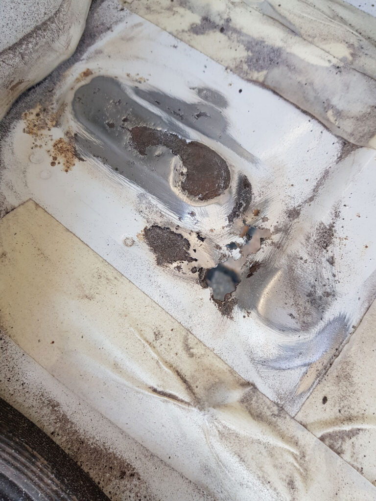 Rost im Van