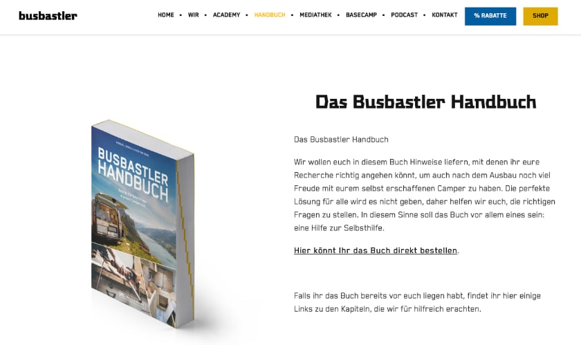Screenshot Busbastler Handbuch