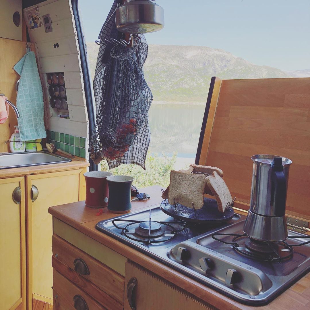 Kaffe kochen im Camper