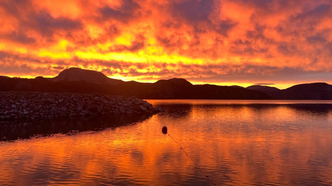 Sonnenuntergang in Norwegen