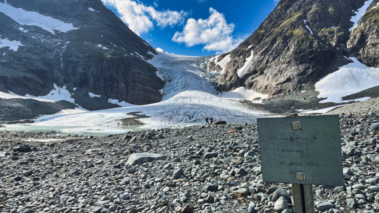 Gletscher Rückgang Steindalsbreen